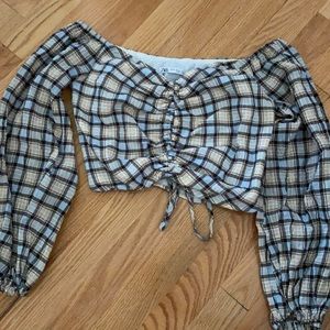 Plaid crop top